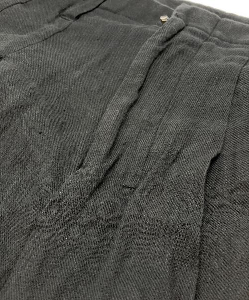 SHINYA KOZUKA（シンヤコズカ）SHINYA KOZUKA (シンヤコズカ) BAGGY (MINT CONDITION LINEN)/バギー ブラック サイズ:Mの古着・服飾アイテム