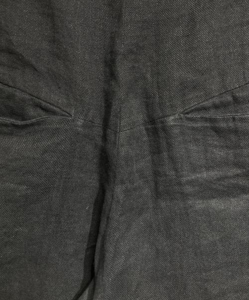 SHINYA KOZUKA（シンヤコズカ）SHINYA KOZUKA (シンヤコズカ) BAGGY (MINT CONDITION LINEN)/バギー ブラック サイズ:Mの古着・服飾アイテム