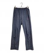 Needlesニードルズ）の古着「総柄トラックパンツ/Track Pants」｜ネイビー