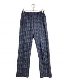 Needles（ニードルズ）の古着「総柄トラックパンツ/Track Pants」｜ネイビー
