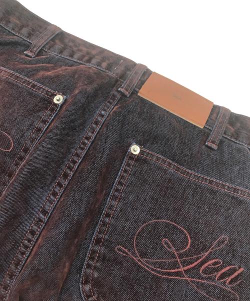 WIND AND SEA（ウィンダンシー）WIND AND SEA (ウィンダンシー) VEROUR DENIM PANT ブラウン サイズ:SIZE Sの古着・服飾アイテム