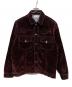 WIND AND SEA（ウィンダンシー）の古着「VELOUR TOUCH DENIM JACKET」｜ブラウン