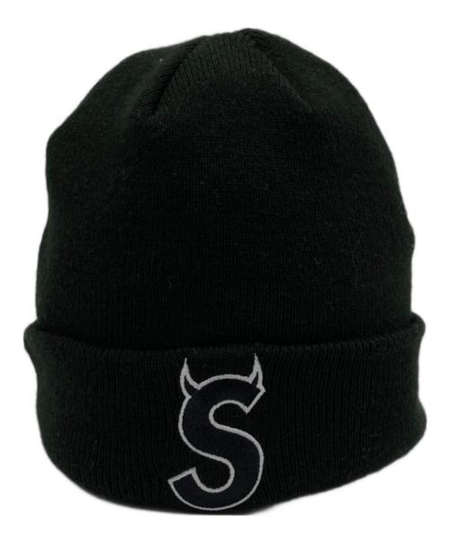 SUPREME（シュプリーム）Supreme (シュプリーム) New Era (ニューエラ) Devil S Logo Beanie ブラックの古着・服飾アイテム