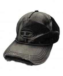 DIESEL（ディーゼル）の古着「C-SEYMONキャップ」｜グレー×オレンジ