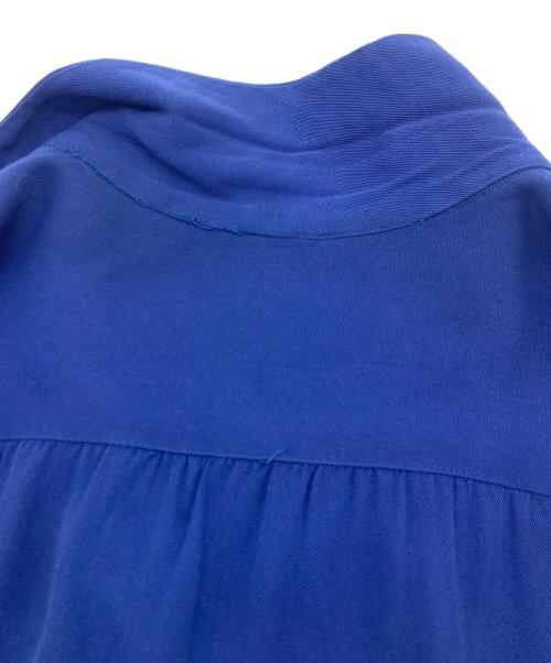 Pilgrim（ピルグリム）PILGRIM (ピルグリム) 40-50sレーヨンギャバジンシャツ ブルー サイズ:14 1/2の古着・服飾アイテム