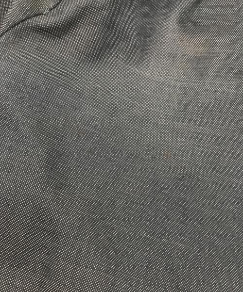 -（-）- (-) バーズアイノータックスラックス ブラック サイズ:-の古着・服飾アイテム