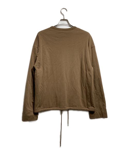 DRIES VAN NOTEN（ドリスヴァンノッテン）DRIES VAN NOTEN (ドリスヴァンノッテン) ドローコード付きスウェット/Drawstring sweatshirt ブラウン サイズ:Mの古着・服飾アイテム