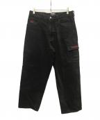 FUBU×X-LARGEフブ×エクストララージ）の古着「ブラックデニムペインターパンツ」｜インディゴ