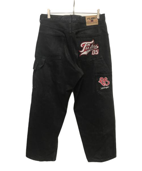 FUBU（フブ）FUBU (フブ) X-LARGE (エクストララージ) ブラックデニムペインターパンツ インディゴ サイズ:Lの古着・服飾アイテム