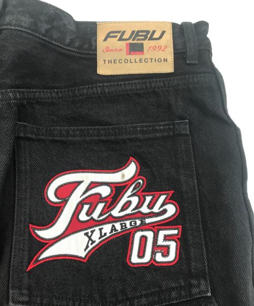 FUBU（フブ）FUBU (フブ) X-LARGE (エクストララージ) ブラックデニムペインターパンツ インディゴ サイズ:Lの古着・服飾アイテム