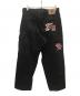FUBU (フブ) X-LARGE (エクストララージ) ブラックデニムペインターパンツ インディゴ サイズ:L：8000円