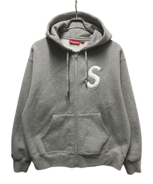 SUPREME（シュプリーム）SUPREME (シュプリーム) S Logo Zip Up Hooded Sweatshirt Heather Grey サイズ:Ｍの古着・服飾アイテム