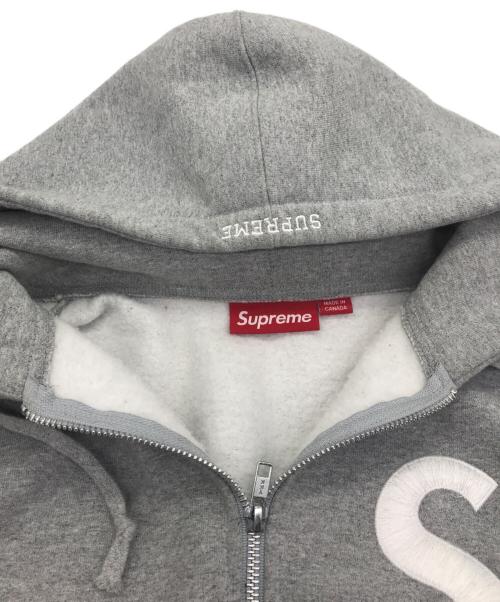 SUPREME（シュプリーム）SUPREME (シュプリーム) S Logo Zip Up Hooded Sweatshirt Heather Grey サイズ:Ｍの古着・服飾アイテム