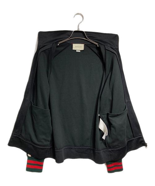 GUCCI（グッチ）GUCCI (グッチ) TECHNICAL JERSEY JACKET/テクニカルジャージ・ジャケット ブラック サイズ:Mの古着・服飾アイテム