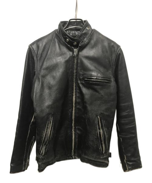 Schott（ショット）Schott (ショット) ライナー付シングルライダースジャケット ブラック サイズ:32の古着・服飾アイテム