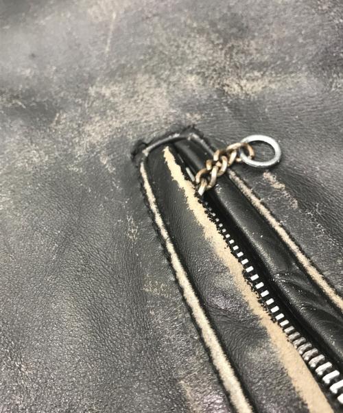 Schott（ショット）Schott (ショット) ライナー付シングルライダースジャケット ブラック サイズ:32の古着・服飾アイテム