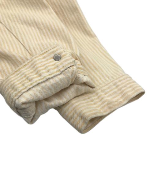 LEVI'S MADE&CRAFTED（リーバイスメイドクラフテッド）LEVI'S MADE&CRAFTED (リーバイスメイドクラフテッド) ストライプ デニムジャケット イエロー サイズ:Sの古着・服飾アイテム