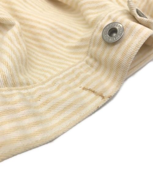 LEVI'S MADE&CRAFTED（リーバイスメイドクラフテッド）LEVI'S MADE&CRAFTED (リーバイスメイドクラフテッド) ストライプ デニムジャケット イエロー サイズ:Sの古着・服飾アイテム