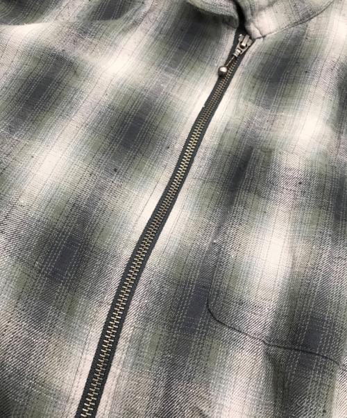 thisisneverthat（ディスイズネバーザット）thisisneverthat (ディスイズネバーザット) Nep Check Zip Shirt オリーブ サイズ:Sの古着・服飾アイテム