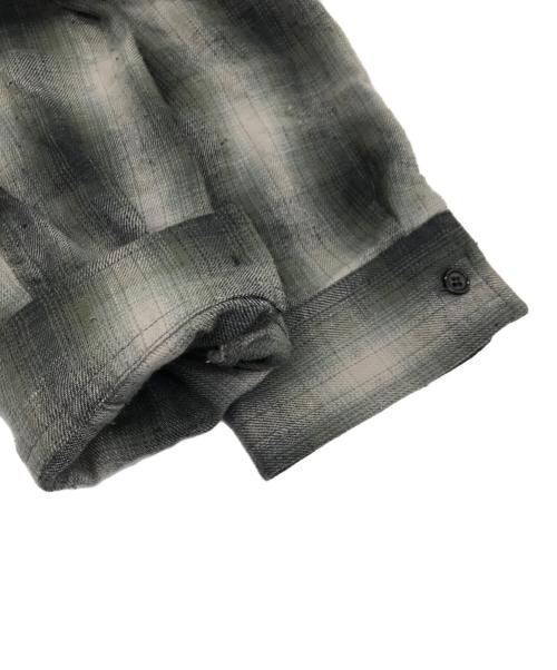 thisisneverthat（ディスイズネバーザット）thisisneverthat (ディスイズネバーザット) Nep Check Zip Shirt オリーブ サイズ:Sの古着・服飾アイテム