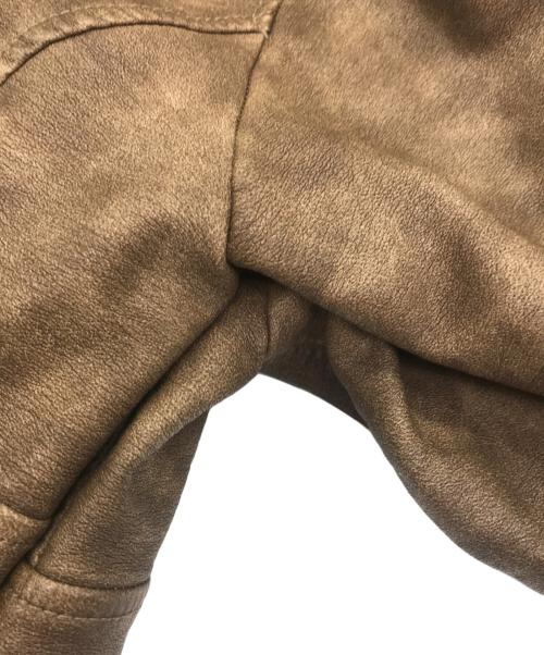 Sea Room lynn（シールームリン）Sea Room Lynn (シールームリン) ECOレザーSHORTライダースジャケット ブラウン サイズ:SIZE Freeの古着・服飾アイテム