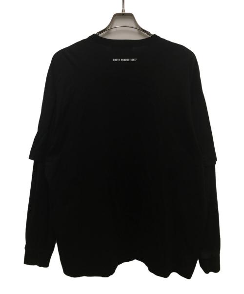 COOTIE PRODUCTIONS（クーティープロダクツ）COOTIE PRODUCTIONS (クーティープロダクツ) Supima Oversized Cellie L/S Tee ブラック サイズ:Sの古着・服飾アイテム