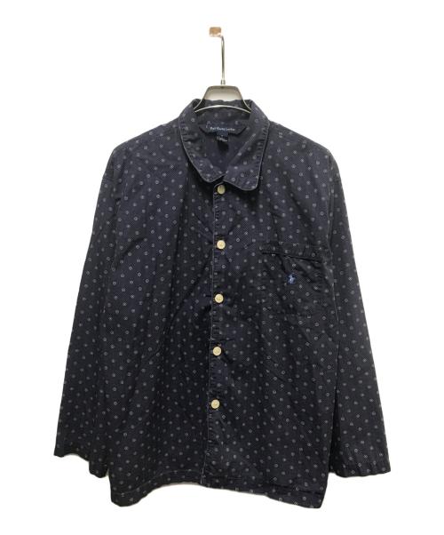 POLO RALPH LAUREN（ポロ・ラルフローレン）POLO RALPH LAUREN (ポロ・ラルフローレン) 90s パジャマシャツ ネイビー サイズ:Mの古着・服飾アイテム