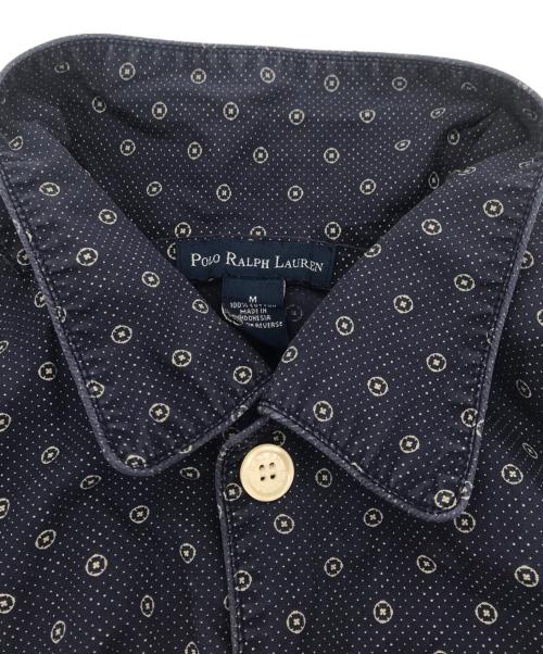 POLO RALPH LAUREN（ポロ・ラルフローレン）POLO RALPH LAUREN (ポロ・ラルフローレン) 90s パジャマシャツ ネイビー サイズ:Mの古着・服飾アイテム