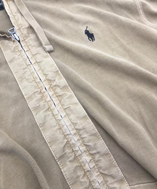 POLO RALPH LAUREN（ポロ・ラルフローレン）POLO RALPH LAUREN (ポロ・ラルフローレン) 90s エルボーパッチジップパーカー ブラウン サイズ:XLの古着・服飾アイテム