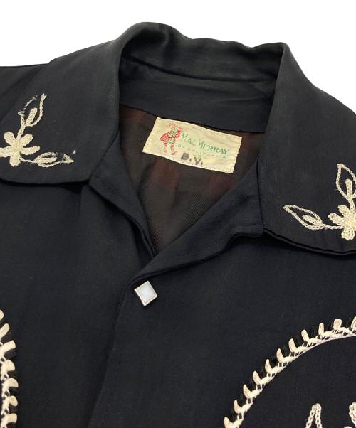 Mac Murray（マックマレー）Mac Murray (マックマレー) 50s レーヨンギャバウエスタンジャケット ブラック サイズ:Sの古着・服飾アイテム