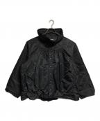 FAMILY JAPANファミリージャパン）の古着「ハイネックギャザーパフジャケット/Stand-up Collar Gathered Puffer Jacket」｜ブラック