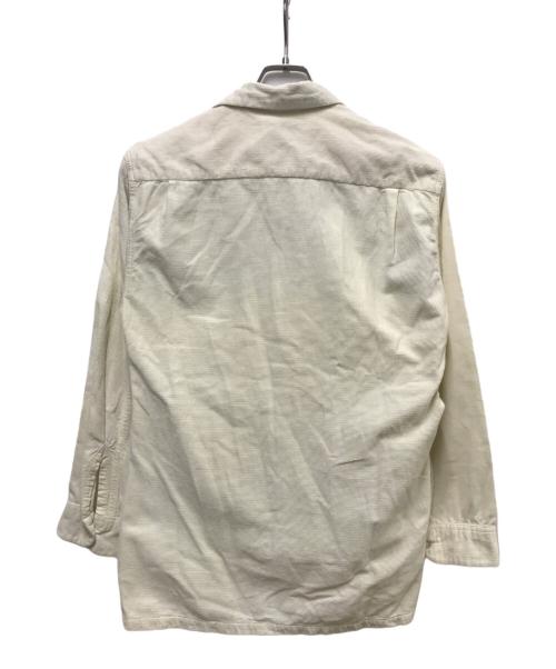 TOWN CRAFT（タウンクラフト）TOWN CRAFT (タウンクラフト) 50s プリントコーデュロイシャツ ベージュ サイズ:Mの古着・服飾アイテム