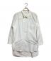 Yohji Yamamoto pour homme（ヨウジヤマモト プールオム）の古着「環縫い3枚衿B ロングシャツ/Triple-Collar Long Shirt with Chain Stitching」｜ホワイト