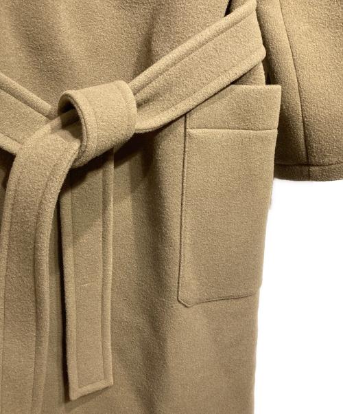 LEMAIRE（ルメール）LEMAIRE (ルメール) WRAP COAT DARK SQUIRREL/ラップコート ダークスクイレル ブラウン サイズ:Sの古着・服飾アイテム
