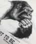 中古・古着 FRUIT OF THE LOOM (フルーツオブザルーム) Human-i-Tees アートアニマルTシャツ ホワイト サイズ:L：6000円