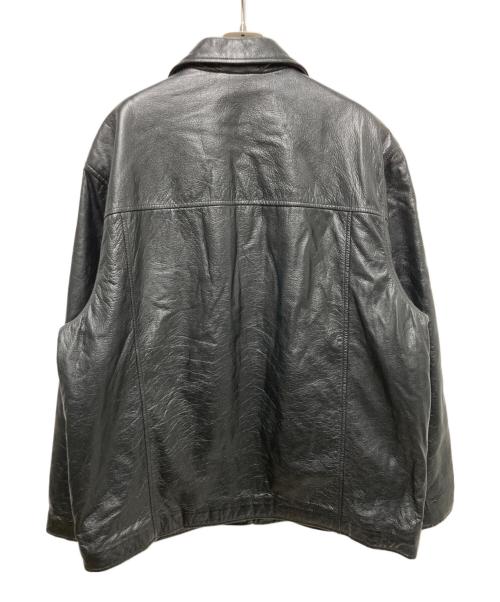 DOCKERS（ドッカーズ）DOCKERS (ドッカーズ) レザージャケット ブラック サイズ:Lの古着・服飾アイテム