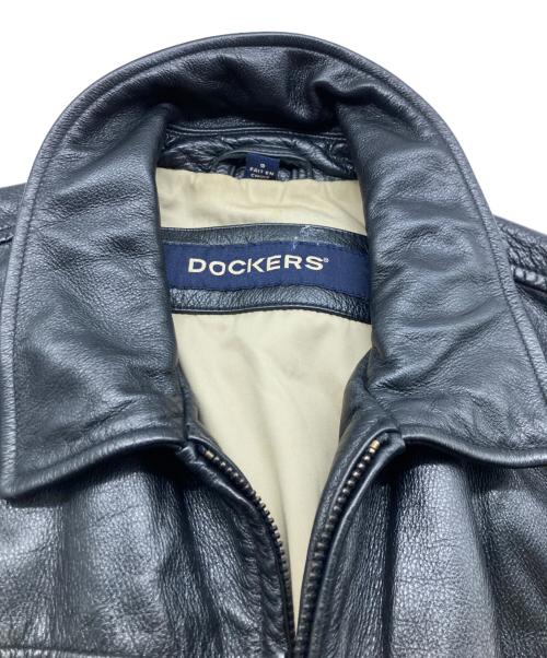 DOCKERS（ドッカーズ）DOCKERS (ドッカーズ) レザージャケット ブラック サイズ:Lの古着・服飾アイテム