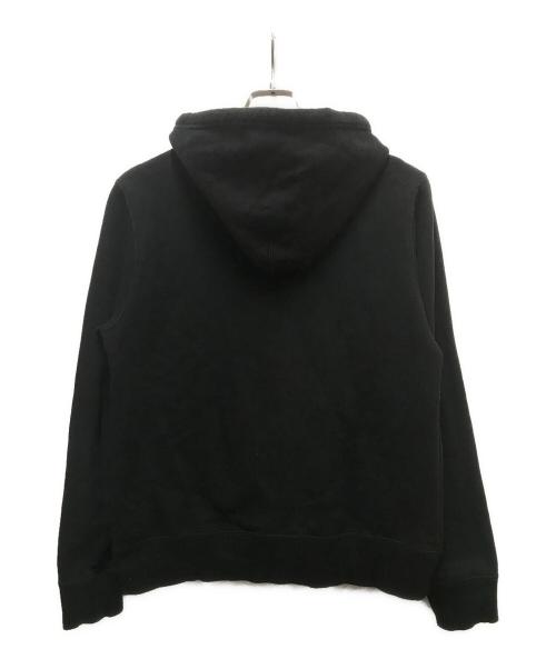 stussy（ステューシー）stussy (ステューシー) ロゴ刺繍ジップパーカー ブラック サイズ:Ｓの古着・服飾アイテム