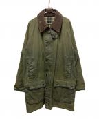 Barbourバブアー）の古着「90s mark phillips オイルドコート」｜オリーブ