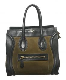 CELINE（セリーヌ）の古着「ラゲージナノミニショッパートートバッグ」｜ブラウン×ブラック