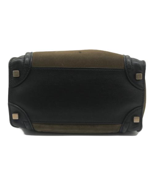 CELINE（セリーヌ）CELINE (セリーヌ) ラゲージナノミニショッパートートバッグ ブラウン×ブラック サイズ:Free(実寸参照）の古着・服飾アイテム