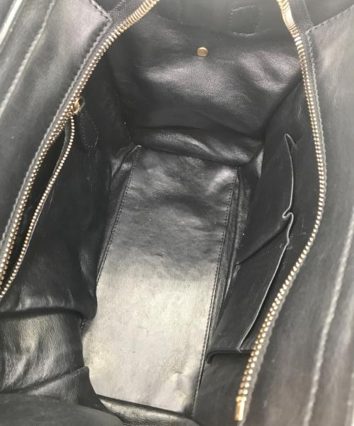 CELINE（セリーヌ）CELINE (セリーヌ) ラゲージナノミニショッパートートバッグ ブラウン×ブラック サイズ:Free(実寸参照）の古着・服飾アイテム