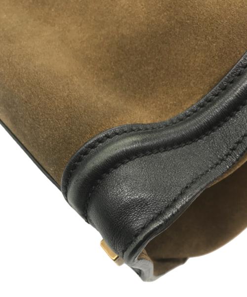 CELINE（セリーヌ）CELINE (セリーヌ) ラゲージナノミニショッパートートバッグ ブラウン×ブラック サイズ:Free(実寸参照）の古着・服飾アイテム