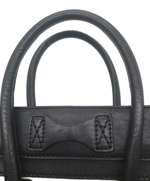 CELINE（セリーヌ）CELINE (セリーヌ) ラゲージナノミニショッパートートバッグ ブラウン×ブラック サイズ:Free(実寸参照）の古着・服飾アイテム