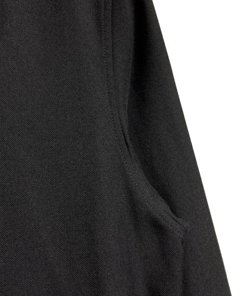 GROUND Y（グラウンドワイ）GROUND Y (グラウンドワイ) ZIP-UP STANDING COLLAR LONG SHIRT/ジップアップスタンドカラーロングシャツ ブラック サイズ:3の古着・服飾アイテム