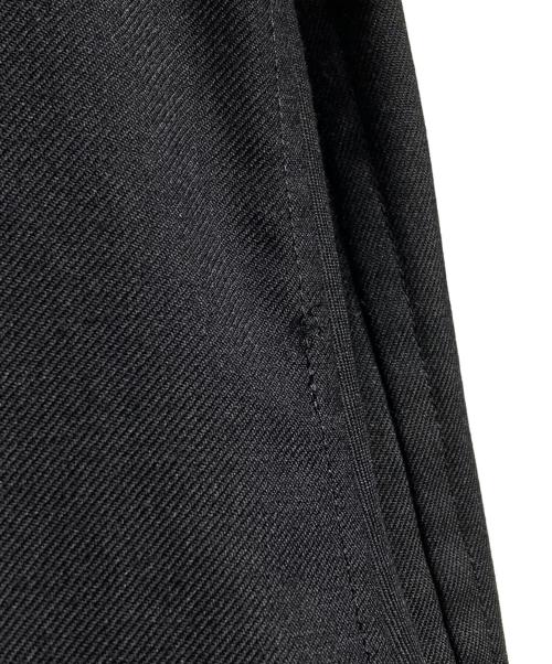 GROUND Y（グラウンドワイ）GROUND Y (グラウンドワイ) ZIP-UP STANDING COLLAR LONG SHIRT/ジップアップスタンドカラーロングシャツ ブラック サイズ:3の古着・服飾アイテム
