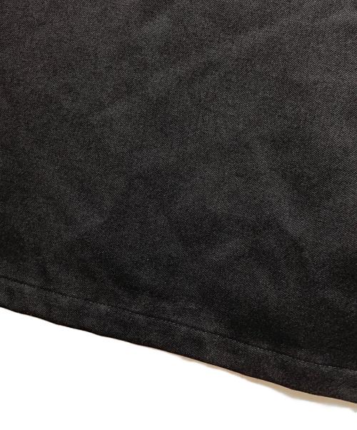 GROUND Y（グラウンドワイ）GROUND Y (グラウンドワイ) ZIP-UP STANDING COLLAR LONG SHIRT/ジップアップスタンドカラーロングシャツ ブラック サイズ:3の古着・服飾アイテム