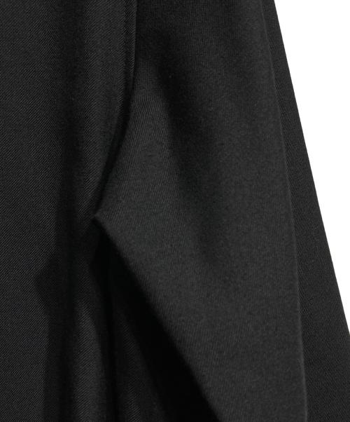 GROUND Y（グラウンドワイ）GROUND Y (グラウンドワイ) ZIP-UP STANDING COLLAR LONG SHIRT/ジップアップスタンドカラーロングシャツ ブラック サイズ:3の古着・服飾アイテム