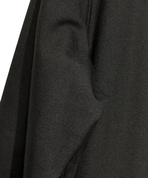 GROUND Y（グラウンドワイ）GROUND Y (グラウンドワイ) ZIP-UP STANDING COLLAR LONG SHIRT/ジップアップスタンドカラーロングシャツ ブラック サイズ:3の古着・服飾アイテム