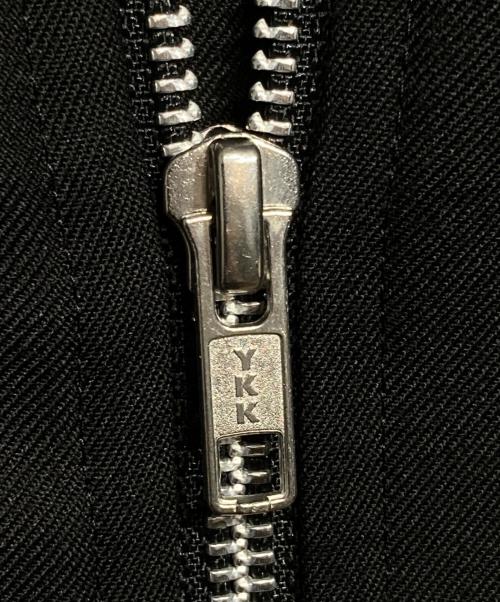 GROUND Y（グラウンドワイ）GROUND Y (グラウンドワイ) ZIP-UP STANDING COLLAR LONG SHIRT/ジップアップスタンドカラーロングシャツ ブラック サイズ:3の古着・服飾アイテム